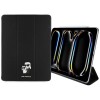 Karl Lagerfeld Saffiano Magnetic Karl &amp;amp; Choupette iPad Pro 13" 2024 Book Cover Case - Black