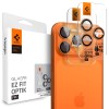 Spigen Optik Pro Camera Lens Glass for iPhone 16 Pro / Max / 17 Pro / Max - Orange Spigen Optik Pro Camera Lens Glass for iPhone 16 Pro / Max / 17 Pro / Max - Orange