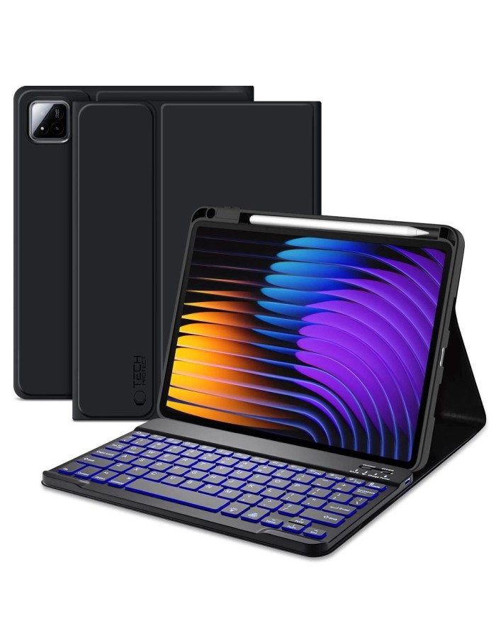Tech-Protect SC Pen + Keyboard Case for Xiaomi Pad 7 / 7 Pro - Black Tech-Protect SC Pen + Keyboard Case for Xiaomi Pad 7 / 7 Pro - Black