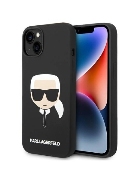Karl Lagerfeld Silicone Karl&amp;#39;s Head MagSafe case for iPhone 14 Plus - black