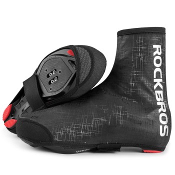 Rockbros LF1081 Windproof Waterproof Shoe Covers 42-46 cm - Black