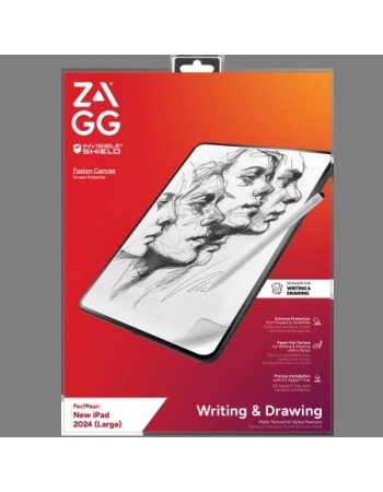 ZAGG InvisibleShield Fusion Canvas Antibacterial Protective Film Imitating Paper for iPad Air 13" 2024