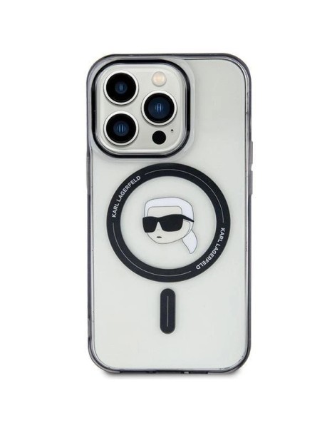 Karl Lagerfeld KLHMP15MHKHNOTK iPhone 15 Plus 6.7" transparent hardcase IML Karl`s Head MagSafe Karl Lagerfeld KLHMP15MHKHNOTK iPhone 15 Plus 6.7" transparent hardcase IML Karl`s Head MagSafe
