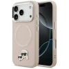 Karl Lagerfeld Karl & Choupette Pins MagSafe Case for iPhone 17 Pro - Pink Karl Lagerfeld Karl & Choupette Pins MagSafe Case for iPhone 17 Pro - Pink