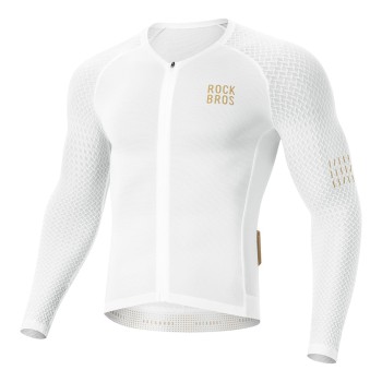 Rockbros YDCX008 Diamond Long Sleeve Cycling Jersey Size XL - White