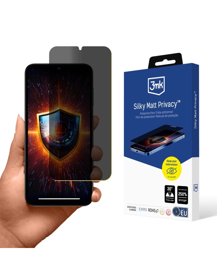 Privacy film matte 3mk Silky Matt Privacy for Samsung Galaxy M15 5G Privacy film matte 3mk Silky Matt Privacy for Samsung Galaxy M15 5G
