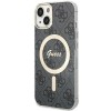 Guess IML 4G MagSafe case for iPhone 15 - black Guess IML 4G MagSafe case for iPhone 15 - black