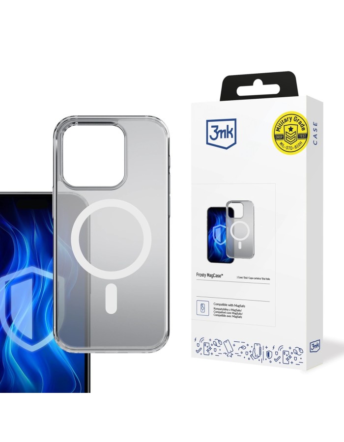 3mk Frosty MagCase White for Apple iPhone 16 Pro - white