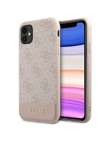 Guess 4G Stripe Collection Case for iPhone 11 / Xr 6.1" - Pink Guess 4G Stripe Collection Case for iPhone 11 / Xr 6.1" - Pink