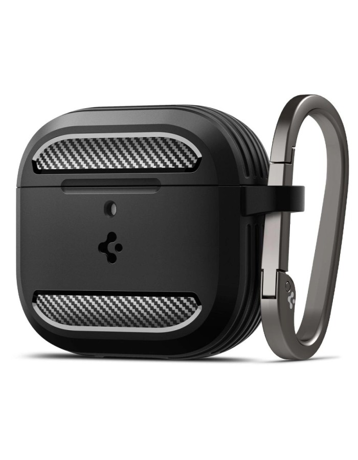 Spigen Rugged Armor Case for AirPods 4 - Black