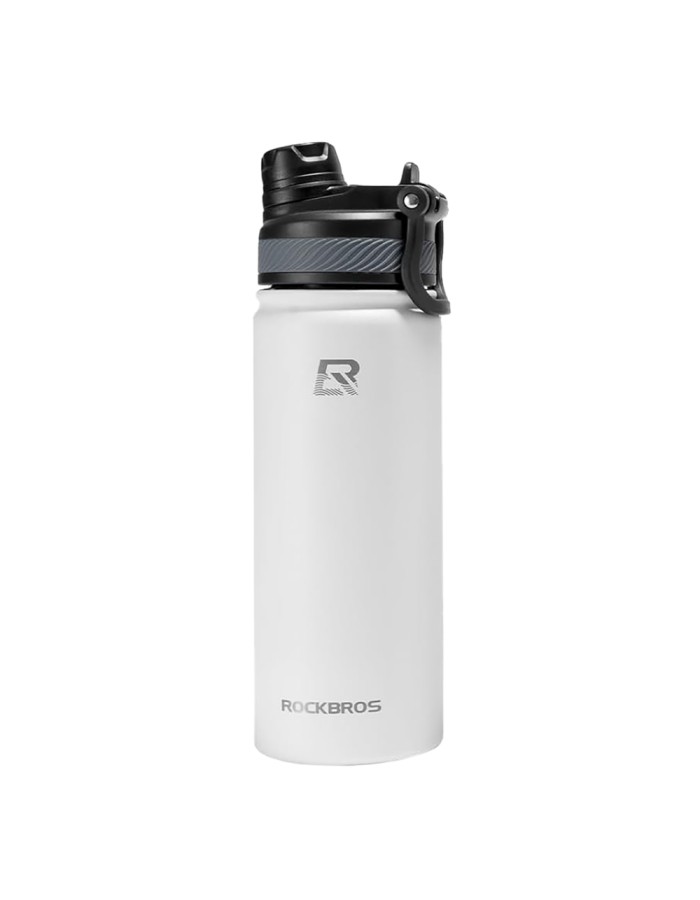 Rockbros 35210029005 thermal bicycle bottle for drinks 550 ml - white