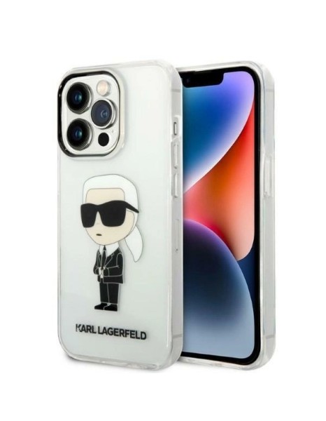 Karl Lagerfeld Ikonik Karl case for iPhone 14 Pro Max - transparent