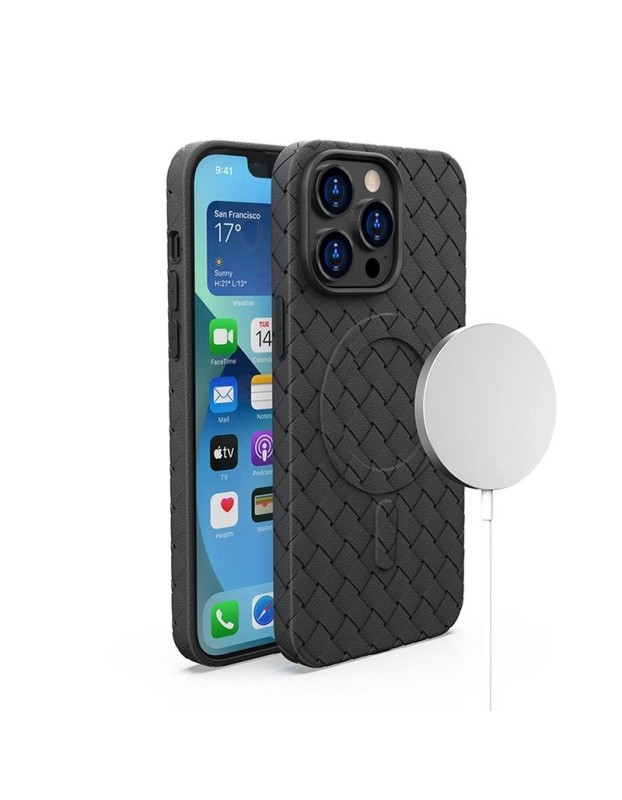 MagSafe Woven Case for iPhone 15 Pro - black