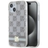 DKNY IML Checkered Mono Pattern & Printed Stripes MagSafe Case for iPhone 15 Plus / 14 Plus - Beige DKNY IML Checkered Mono Pattern & Printed Stripes MagSafe Case for iPhone 15 Plus / 14 Plus - Beige