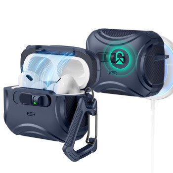 ESR Cyber FlickLock MagSafe Case for AirPods Pro 3 - Navy Blue ESR Cyber FlickLock MagSafe Case for AirPods Pro 3 - Navy Blue
