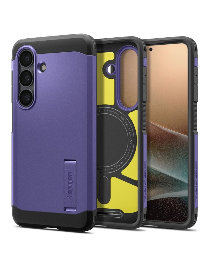 Spigen Tough Armor Mag MagSafe Case for Samsung Galaxy S26 - Purple Spigen Tough Armor Mag MagSafe Case for Samsung Galaxy S26 - Purple