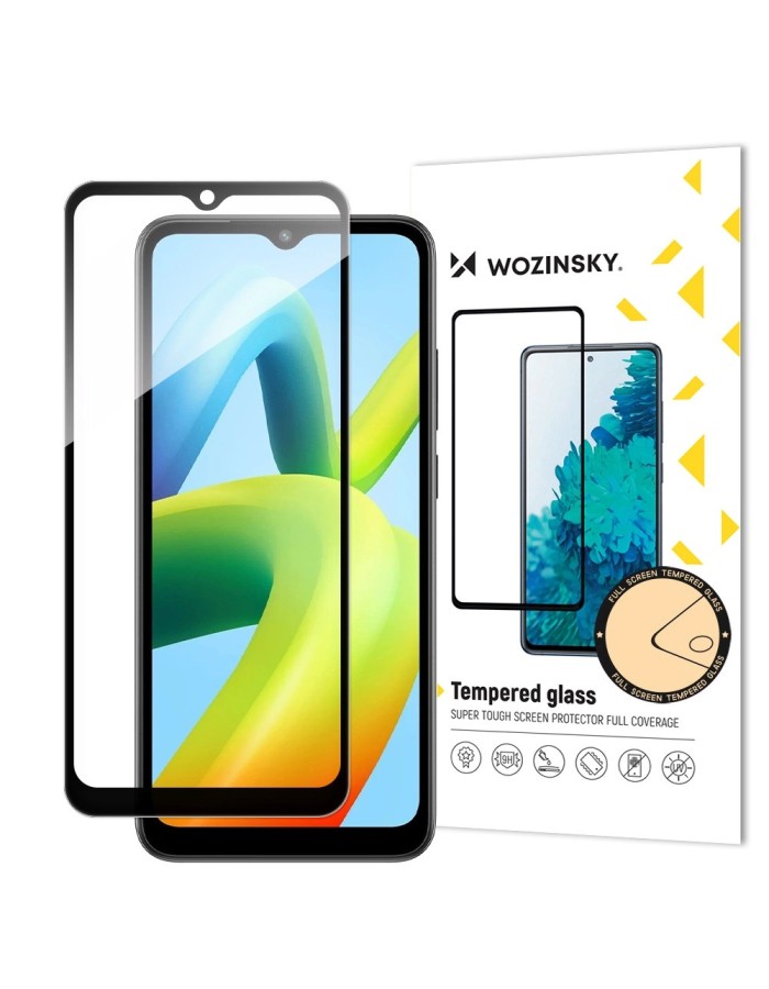 Wozinsky Full Glue Tempered Glass Full Screen Tempered Glass for Xiaomi Redmi A1+ 9H with Black Frame Wozinsky Full Glue Tempered Glass Full Screen Tempered Glass for Xiaomi Redmi A1+ 9H with Black Frame