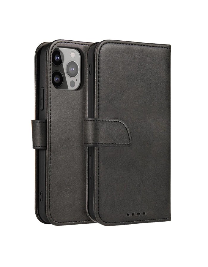 Magnet Case with Flip for Samsung Galaxy S25+ - Black Magnet Case with Flip for Samsung Galaxy S25+ - Black