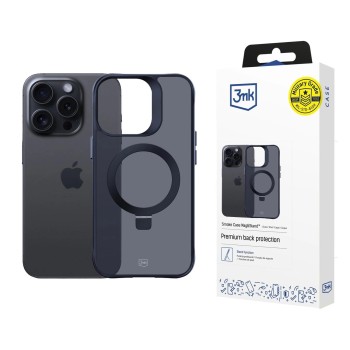 3mk Smoke Case Mag&amp;amp;Stand for Apple iPhone 13 pro max - black