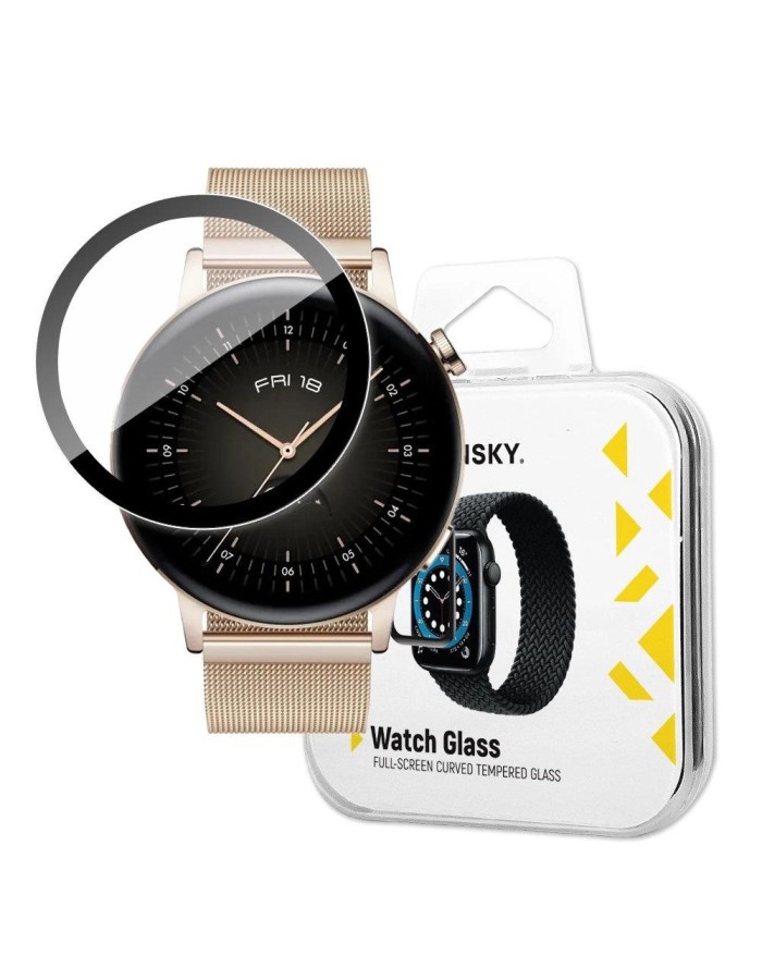 Wozinsky Watch Glass Hybrid Glass for Huawei Watch GT 3 46 mm Black Wozinsky Watch Glass Hybrid Glass for Huawei Watch GT 3 46 mm Black