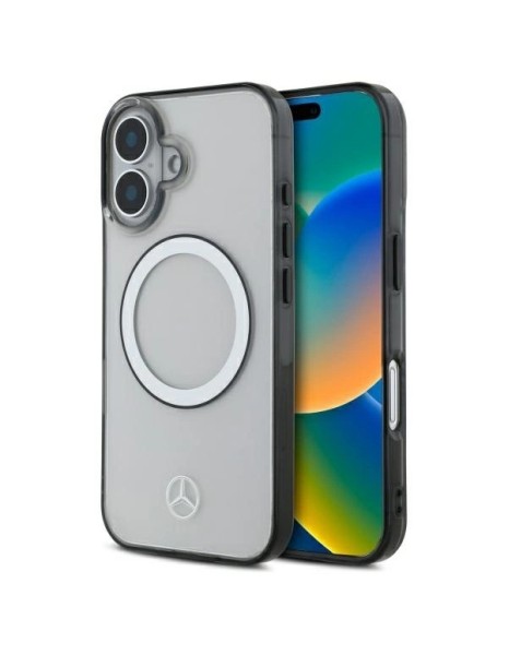 Mercedes Printed Logo MagSafe iPhone 16 Case - Clear Mercedes Printed Logo MagSafe iPhone 16 Case - Clear