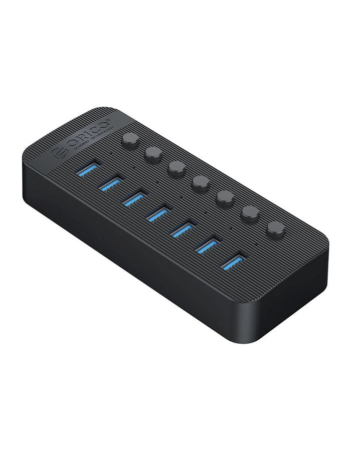Orico CT2U3-7AB 7x USB-A 3.0 Hub with Switches - Black Orico CT2U3-7AB 7x USB-A 3.0 Hub with Switches - Black