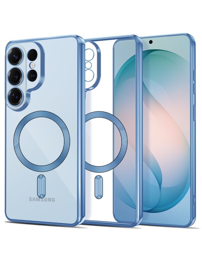 Tech-Protect MagFlex Case for Samsung Galaxy S26 Ultra - Transparent Blue