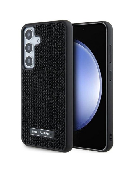 Karl Lagerfeld Rhinestone Metal Logo case for Samsung Galaxy S24 - black