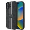 Guess 4G Printed Stripes MagSafe case for iPhone 16 Plus - black Guess 4G Printed Stripes MagSafe case for iPhone 16 Plus - black