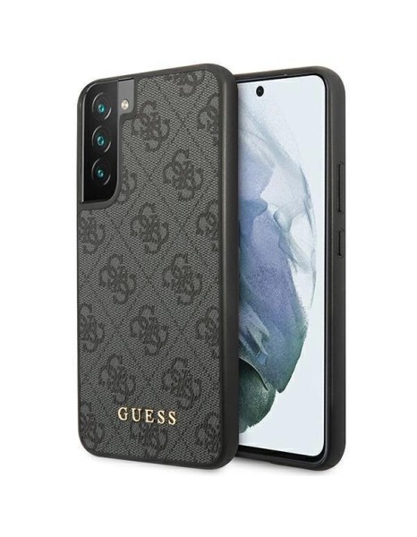 Guess GUHCS23SG4GFGR S23 S911 grey/grey hardcase 4G Metal Gold Logo Guess GUHCS23SG4GFGR S23 S911 grey/grey hardcase 4G Metal Gold Logo
