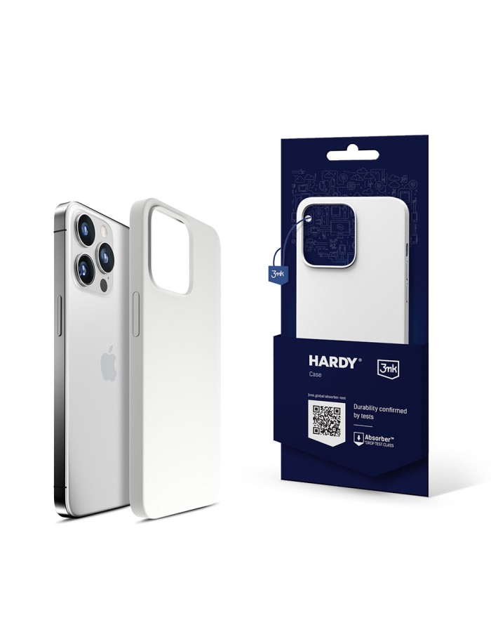 3mk Hardy Silicone MagCase for iPhone 14 Pro Max - White