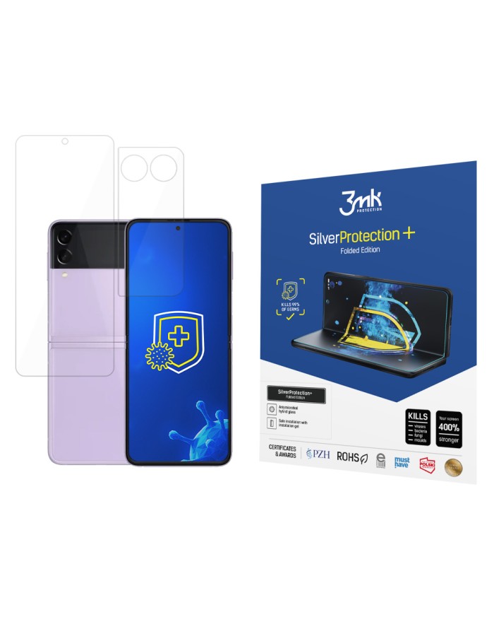 3MK Silver Protect + Sam Z Flip 3 5G Folded Edition Wet Mount Antimicrobial Film 3MK Silver Protect + Sam Z Flip 3 5G Folded Edition Wet Mount Antimicrobial Film