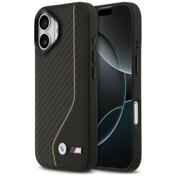 BMW M Carbon Line & Logo MagSafe Case for iPhone 17 - Yellow BMW M Carbon Line & Logo MagSafe Case for iPhone 17 - Yellow
