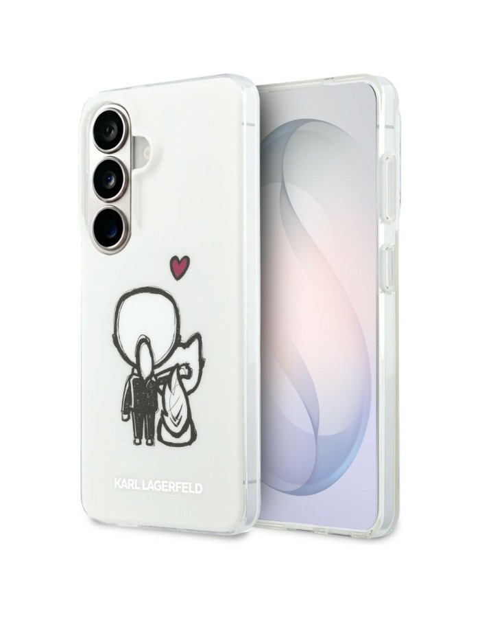 Karl Lagerfeld IML Karl&amp;amp;Choupette MagSafe Case for Samsung Galaxy S26 - Transparent