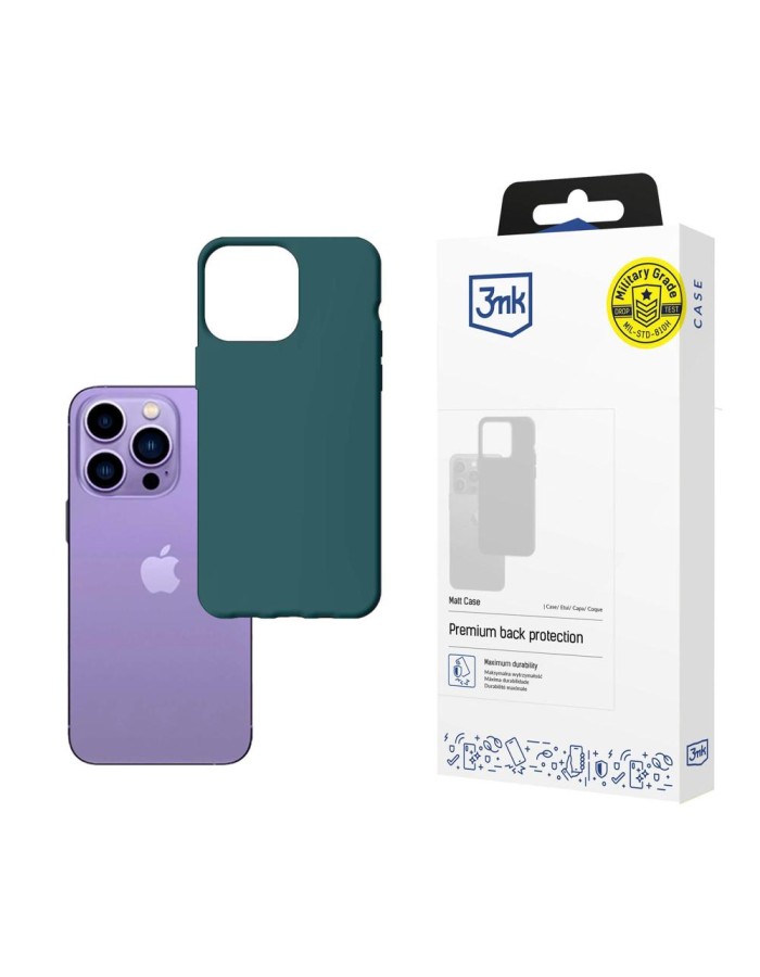 3mk Matt Case for iPhone 14 Pro - Green