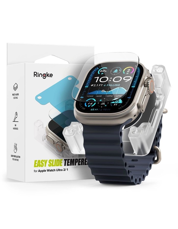 Ringke Easy Slide Tempered Glass for Apple Watch Ultra 1/2 49mm - Clear
