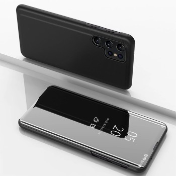Clear View Case for Samsung Galaxy S25 Ultra Flip Cover - Black Clear View Case for Samsung Galaxy S25 Ultra Flip Cover - Black