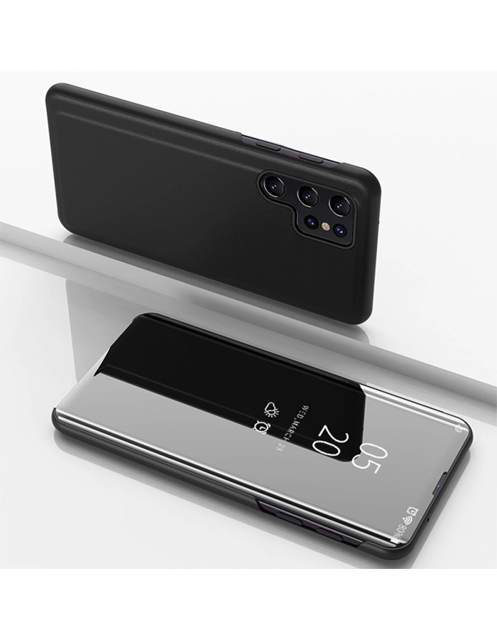 Clear View Case for Samsung Galaxy S25 Ultra Flip Cover - Black Clear View Case for Samsung Galaxy S25 Ultra Flip Cover - Black
