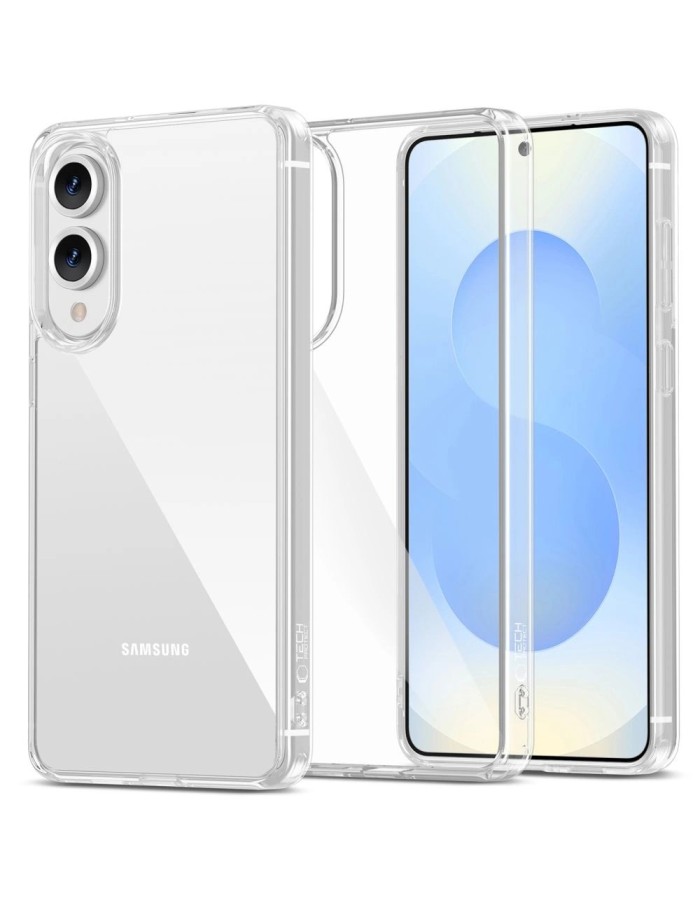 Tech-Protect FlexAir Hybrid Case for Samsung Galaxy S25 Edge - Clear