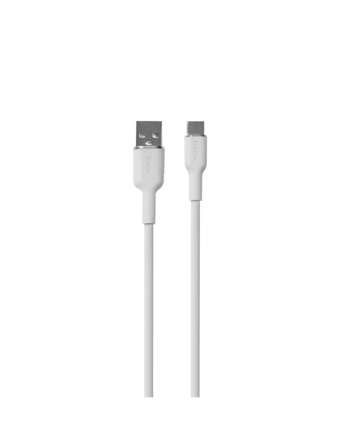 Puro Soft USB-A - USB-C Cable 1.5m - White Puro Soft USB-A - USB-C Cable 1.5m - White