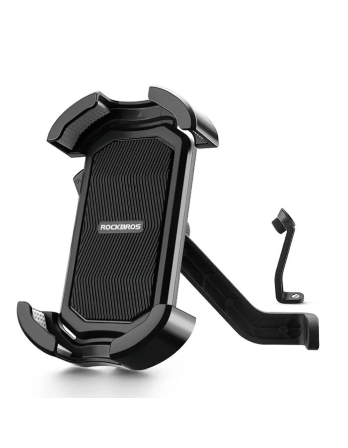 Rockbros 25210032005 Motorcycle Phone Holder for Mirror - Black Rockbros 25210032005 Motorcycle Phone Holder for Mirror - Black