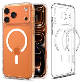 Spigen Ultra Hybrid MagSafe Case for iPhone 17 Pro Max - Clear and White Spigen Ultra Hybrid MagSafe Case for iPhone 17 Pro Max - Clear and White