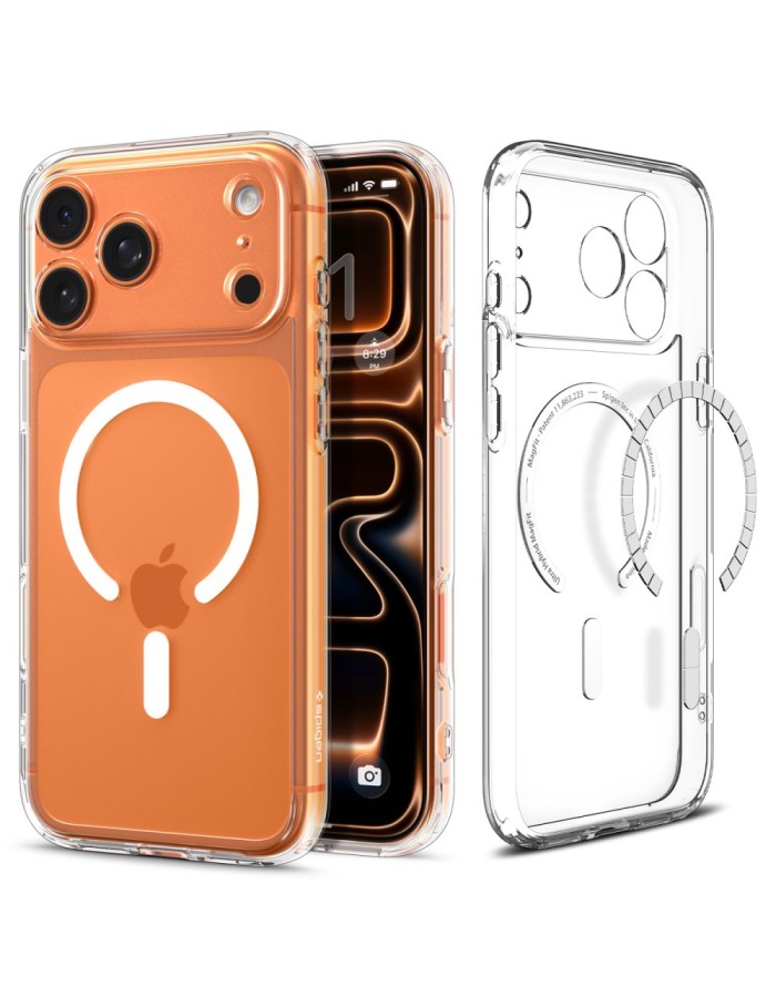 Spigen Ultra Hybrid MagSafe Case for iPhone 17 Pro Max - Clear and White Spigen Ultra Hybrid MagSafe Case for iPhone 17 Pro Max - Clear and White