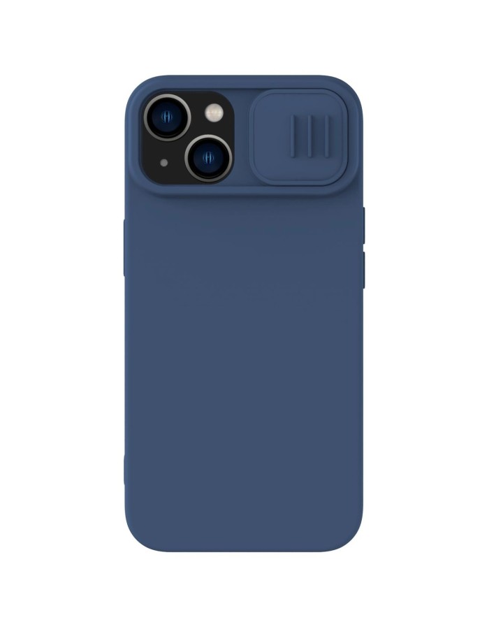 Nillkin CamShield Magnetic Silicone Case iPhone 14 Plus Magnetic MagSafe Cover with Camera Protector Blue Nillkin CamShield Magnetic Silicone Case iPhone 14 Plus Magnetic MagSafe Cover with Camera Protector Blue