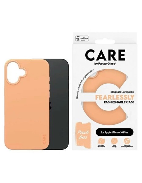 CARE by PanzerGlass Fashion Case iPhone 16 Plus 6.7" Peachy MagSafe 1391 CARE by PanzerGlass Fashion Case iPhone 16 Plus 6.7" Peachy MagSafe 1391