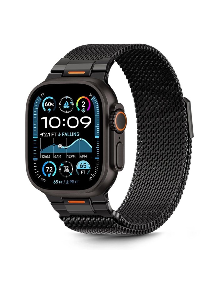 Tech-Protect Milano Vanguard Bracelet for Apple Watch (44 / 45 / 46 / 49 mm) - Black