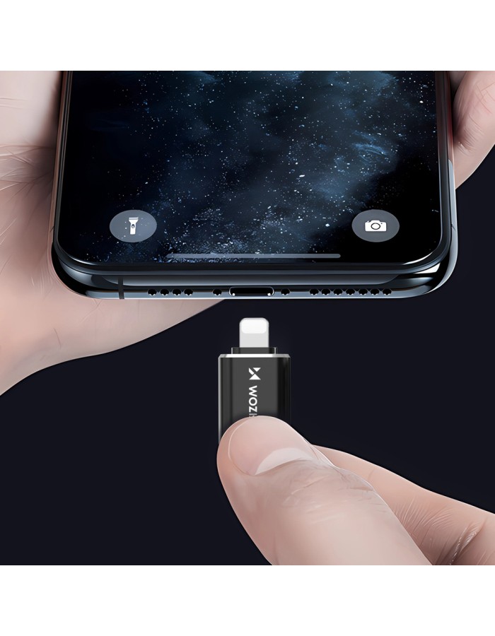 Wozinsky WALC-01 Lightning to USB-C Adapter - Black