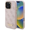 Guess 4G Logo Plate MagSafe iPhone 16 Pro Case - Pink Guess 4G Logo Plate MagSafe iPhone 16 Pro Case - Pink