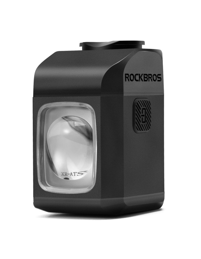 Rockbros M8 1600lm front bike light with remote control 10m rechargeable 4000 mAh - black