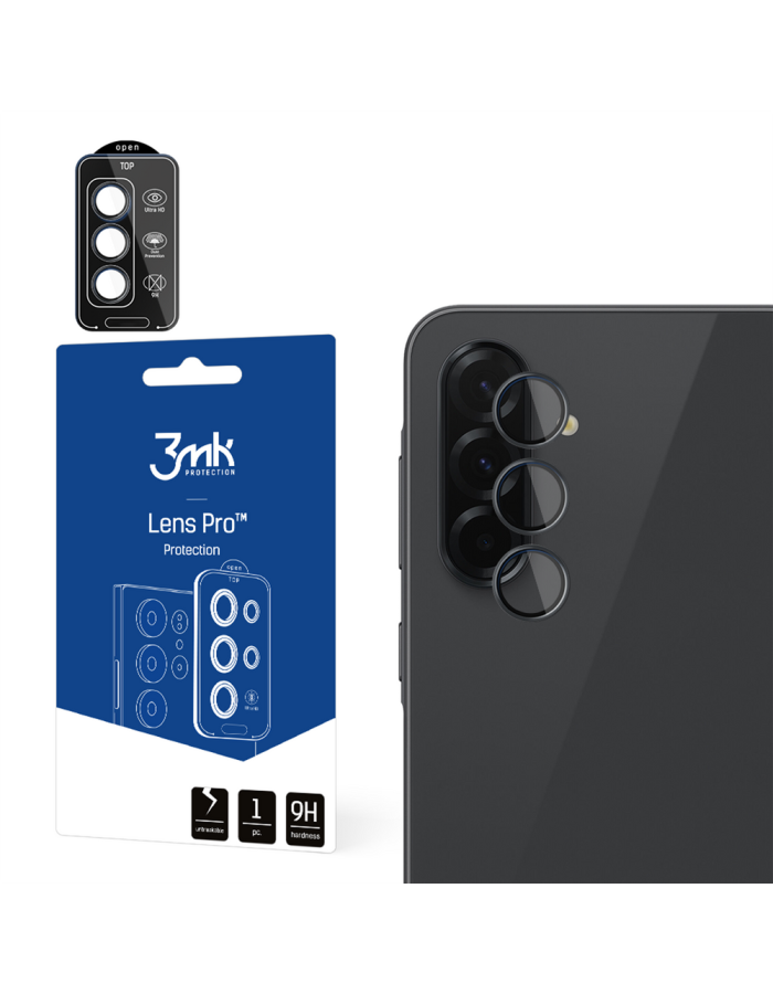 3mk Lens Protection Pro Black Hybrid Glass for Camera Lens on Samsung Galaxy A37 / A57 5G